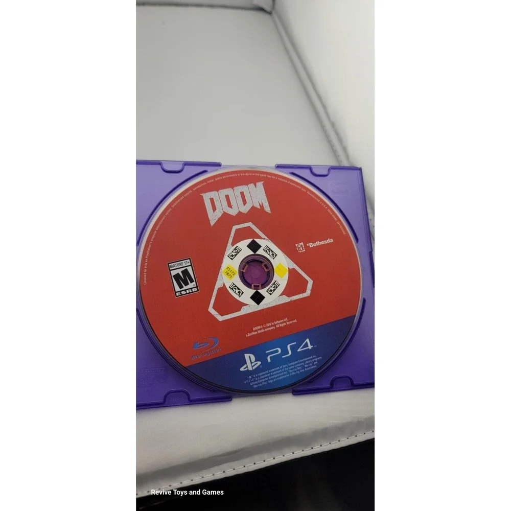 Doom (Sony PlayStation 4 PS4, 2016) Disc Only Tested and Working Great Condition